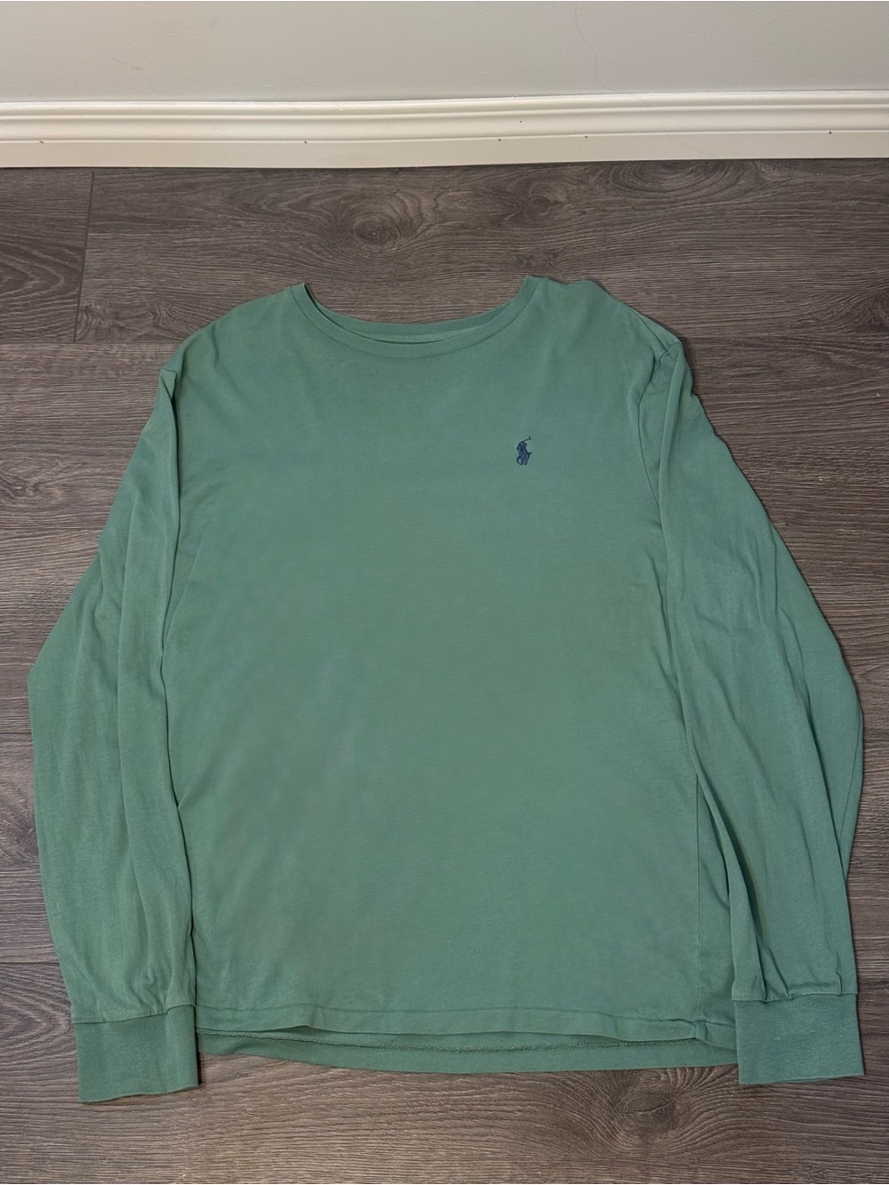 Polo by Ralph Lauren Men's Long-Sleeve Crew Neck Shirt - Green